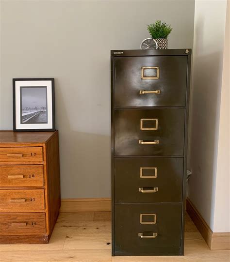 retro steel filing cabinet vintage|vintage style filing cabinet.